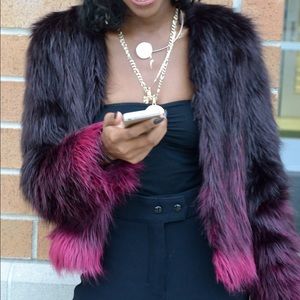 H&M fur jacket