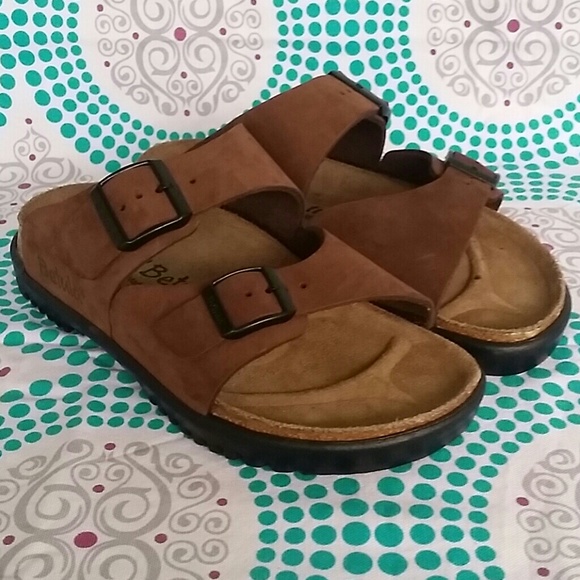 Birkenstock Shoes - New Birkenstock Betula Brown Suede Sandales