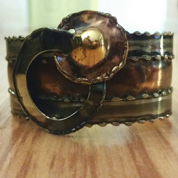 *SALE* NWT Anthropologie Copper Cuff Bracelet - Picture 1 of 4