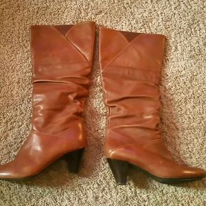 Aldo genuine leather brown boots