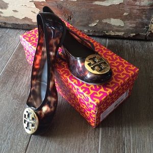 Tory Burch, EUC, Leopard Print Jelly Flats