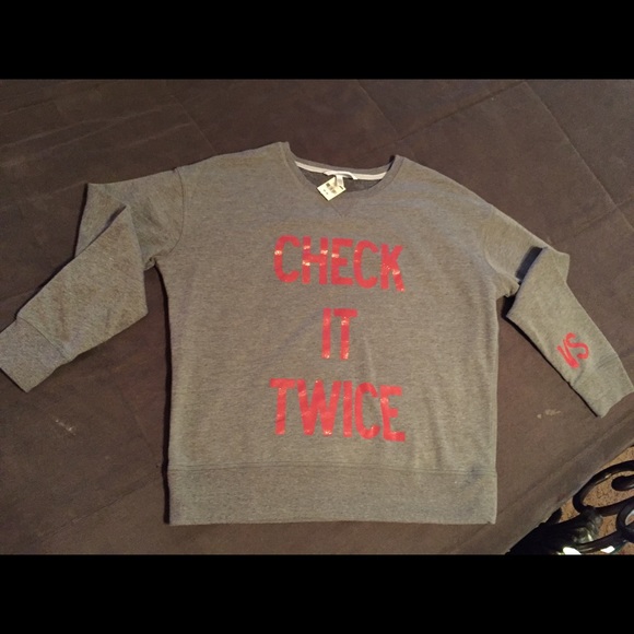 NWT VS Check it Twice Sweatshirt