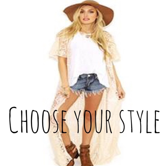 (last1) BOHO CREAM CROCHET DETAIL CARDI - Picture 2 of 4