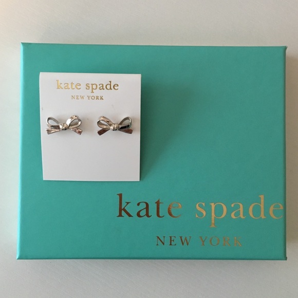 Kate Spade Silver Bow Earrings
