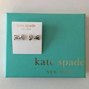 Kate Spade Silver Bow Earrings