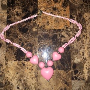 Pink Heart Necklace