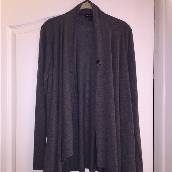 Knit unstructured jacket