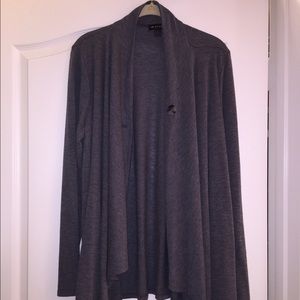 Knit unstructured jacket