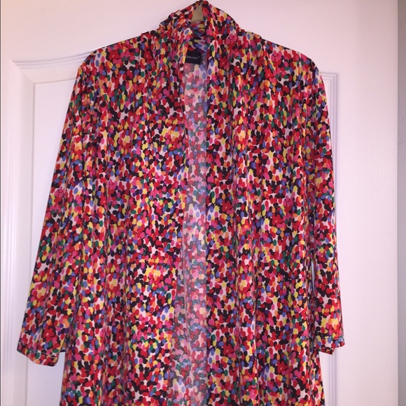 Lightweight, unstructured jacket.  Multicolored.