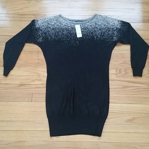 Bebe Metallic Sweater Dress