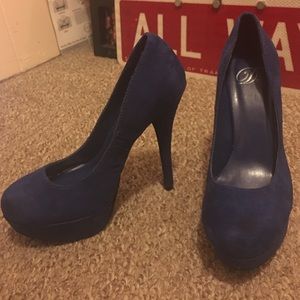 Royal blue heels