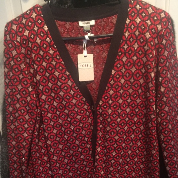Fossil style cardigan