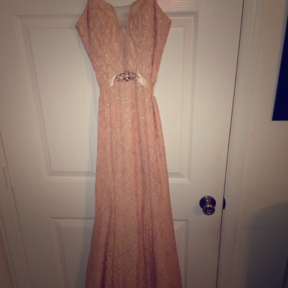 Pastel pink prom dress 2016