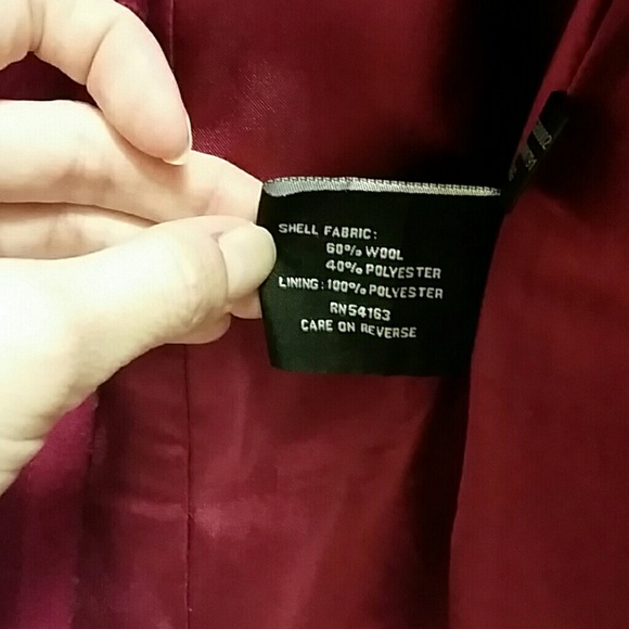 Magenta Pea Coat from Wilsons Leather - Picture 4 of 4