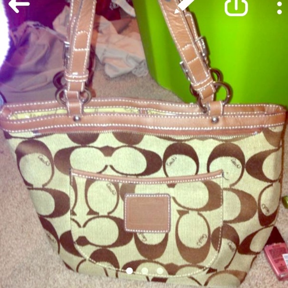 Coach hand bag