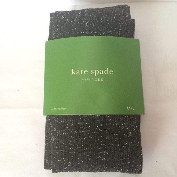 kate spade Accessories - Kate Spade Black Sparkle Tights