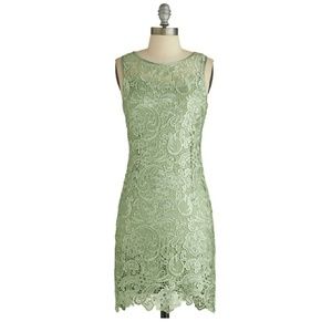 Mint green lace ModCloth dress