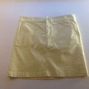 LOFT YELLOW TWILL SKIRT 12P