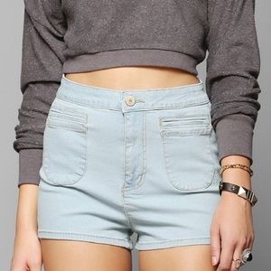 BDG high waisted denim shorts
