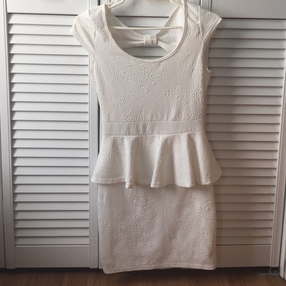 Charlotte Russe peplum dress sz medium