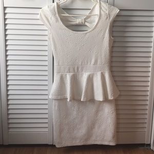Charlotte Russe peplum dress sz medium
