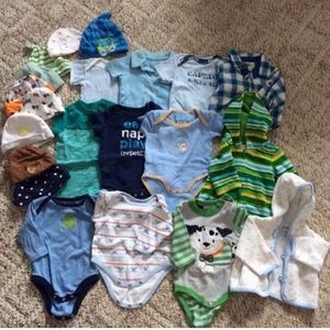 Bundle for @arjonesie of baby boy clothing
