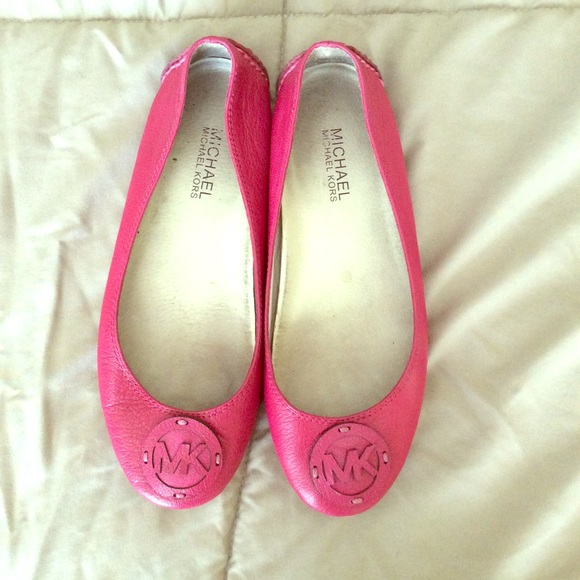 Pink Michael Kors flats