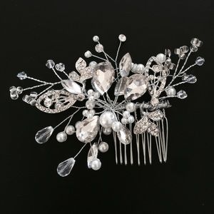 Rhinestone bridal hair clip