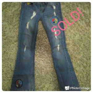Bell Bottom Hippie Jeans