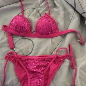 Venus small sparkle pink bathing suit