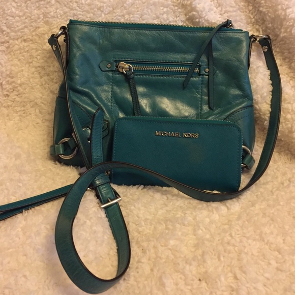 Michael Kors Deep Teal Cross-body