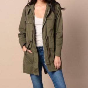 NWT army green utility jacket - size M