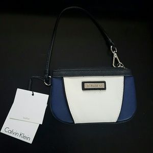 Authentic Calvin Klein leather wristlet