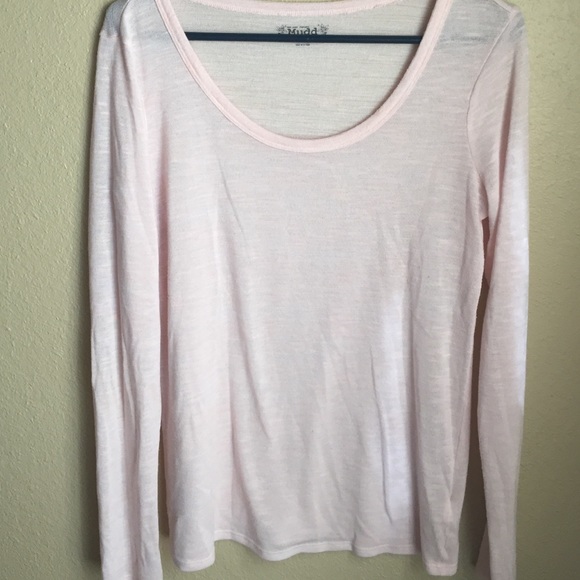 Light pink long sleeve shirt