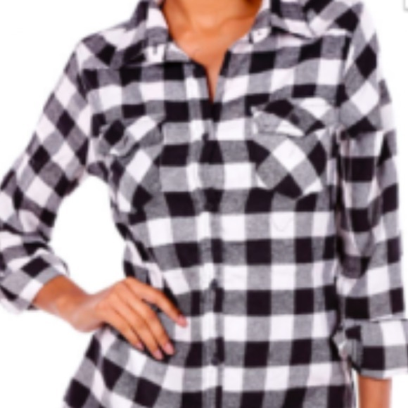 Black and White Flannel - Picture 1 of 2