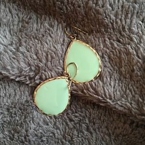 Teal Teardrop Earrings