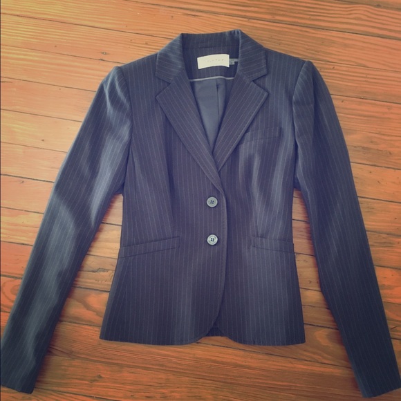 Never Worn! Grey pin-striped Calvin Klein Blazer 2
