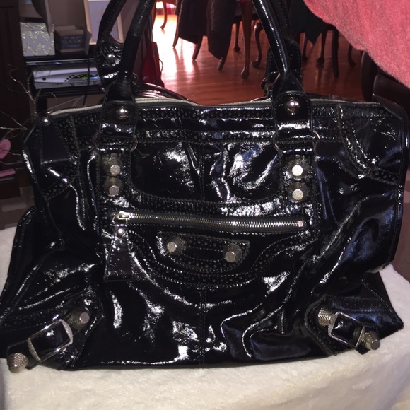 Black Patent Leather Bag