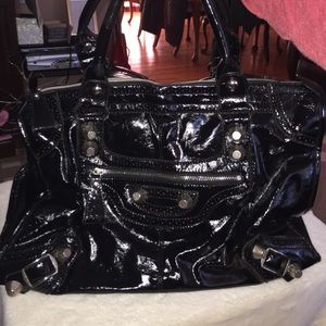 Black Patent Leather Bag