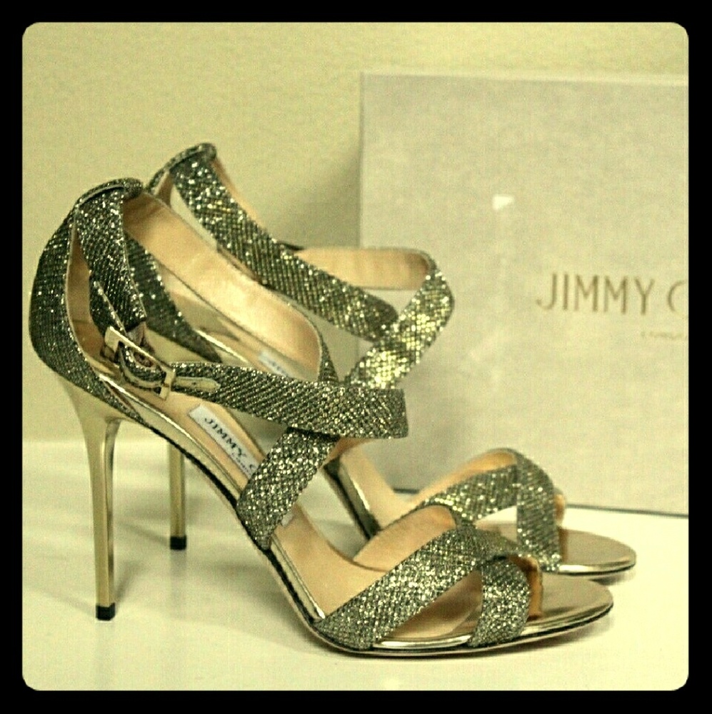 Jimmy Choo 37 1/2 Lottie  Lag Light Bronze