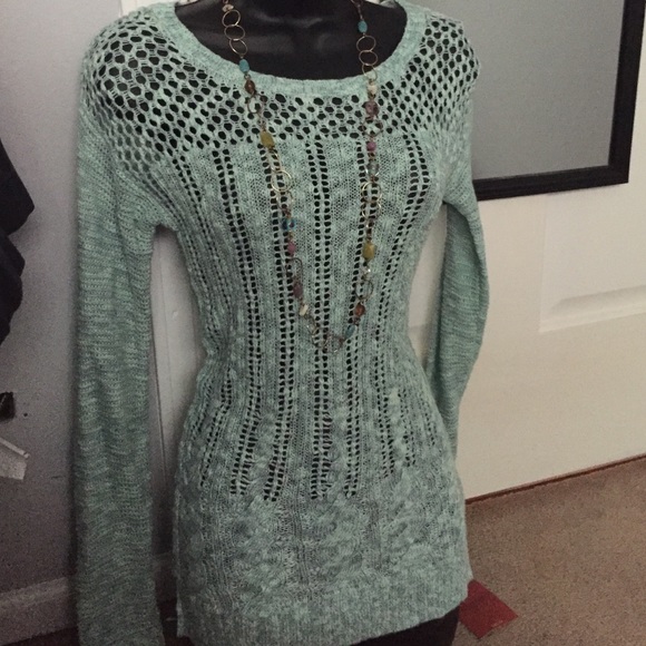 Mossimo Supply Co. Sweaters - Mossimo Bluish-Green Sweater