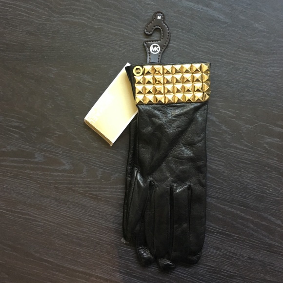 Michael Kors Leather Gloves