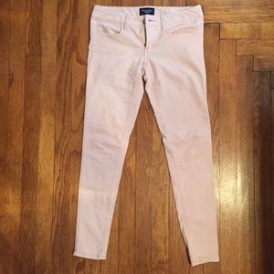 American Eagle light pink courdory Jeggings sz 2