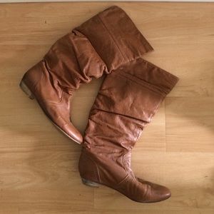 STEVE MADDEN Candence Brown Leather Boots