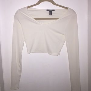 💕SALE💕Forever 21 never worn white crop top!