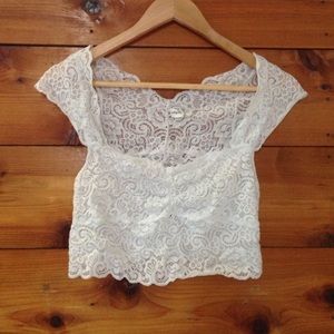Free People lace crop top
