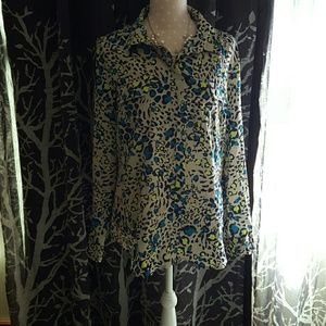 Animal print blouse