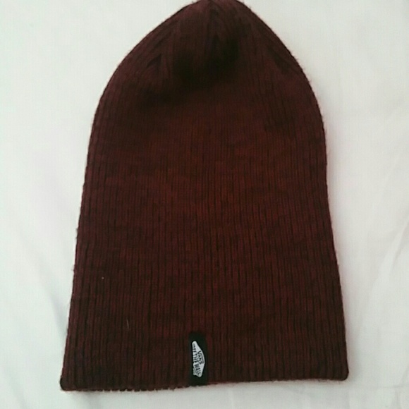 Maroon Vans beenie