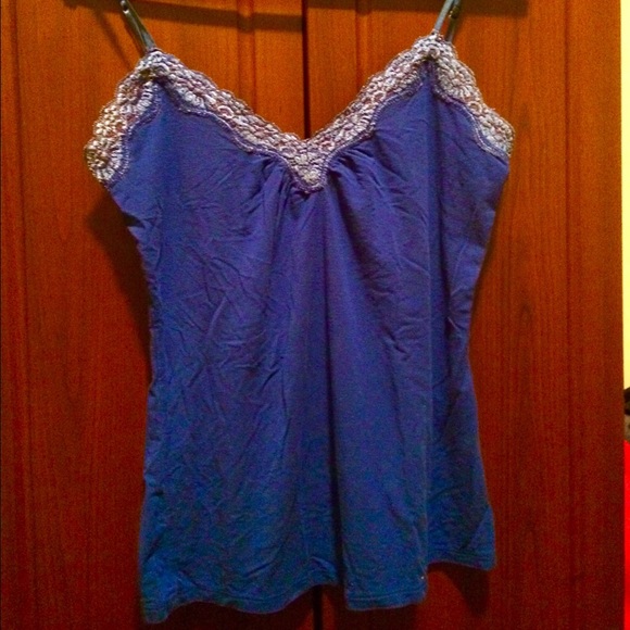 Royal Blue Apostrophe camisole with embroidery - Picture 2 of 3