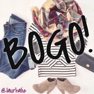 BOGO event 12 hours only! Buy one get one 1/2 off!